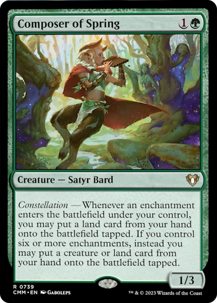 Composer of Spring [Commander Masters] | Anubis Games and Hobby