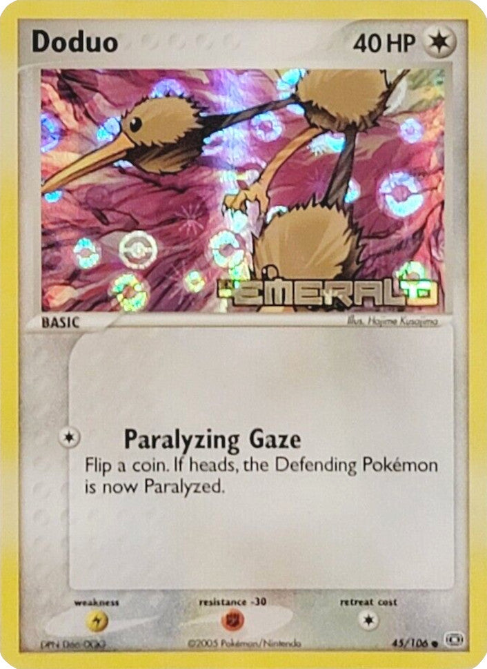 Doduo (45/106) (Stamped) [EX: Emerald] | Anubis Games and Hobby