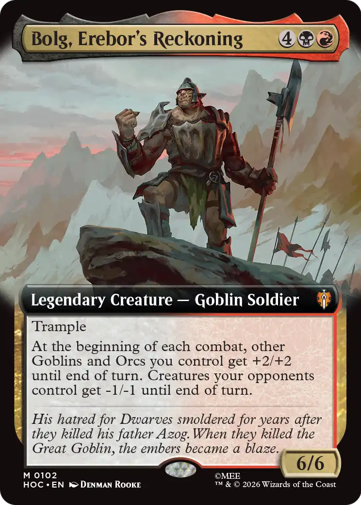 Bolg, Erebor's Reckoning (Extended Art) [The Hobbit: Eternal-Legal] | Anubis Games and Hobby