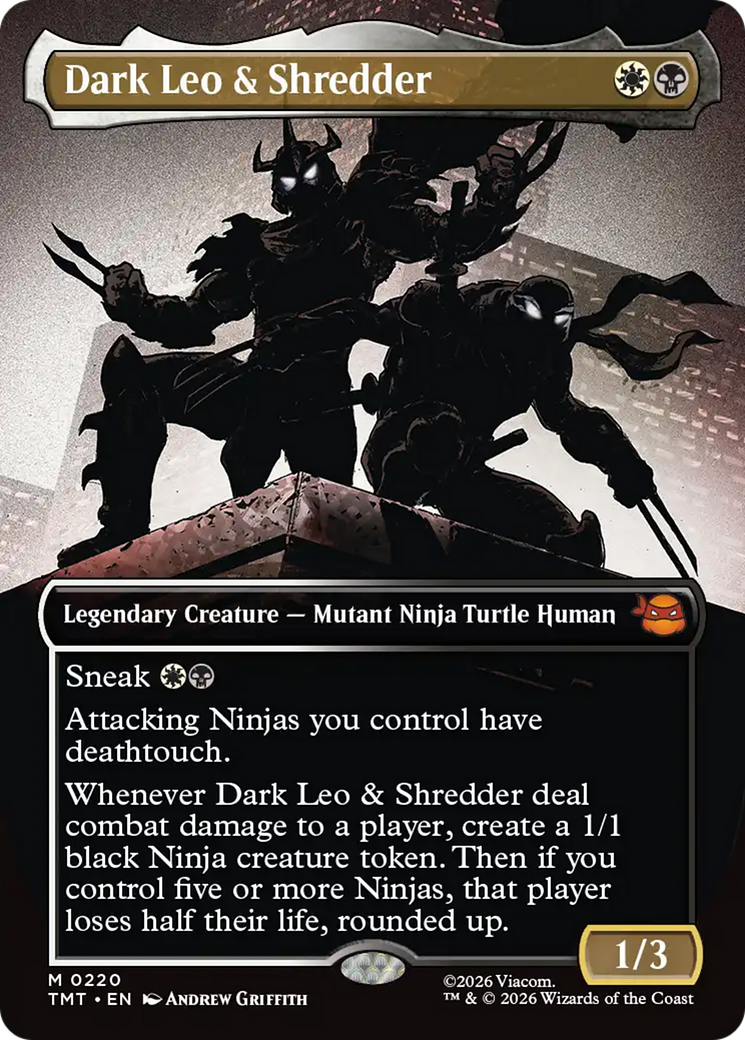 Dark Leo & Shredder (Borderless) [Teenage Mutant Ninja Turtles] | Anubis Games and Hobby