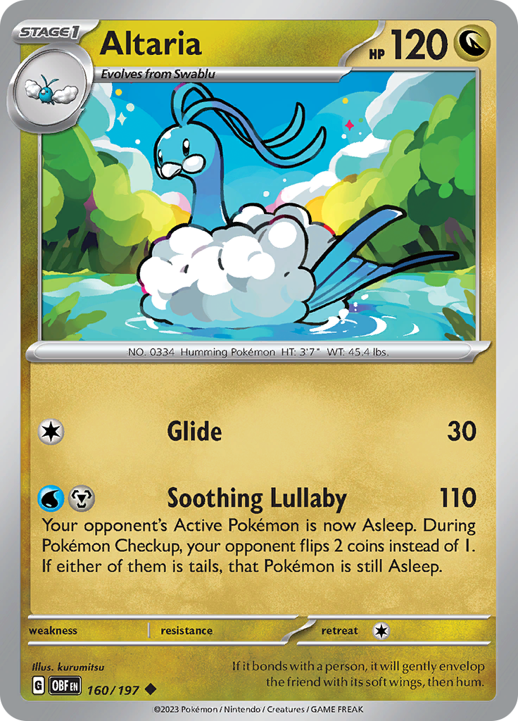 Altaria (160/197) [Scarlet & Violet: Obsidian Flames] | Anubis Games and Hobby