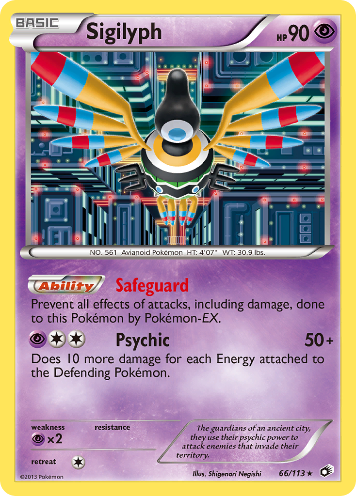 Sigilyph (66/113) [Black & White: Legendary Treasures] | Anubis Games and Hobby