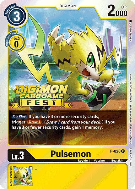 Pulsemon [P-028] (Digimon Card Game Fest 2022) [Promotional Cards] | Anubis Games and Hobby