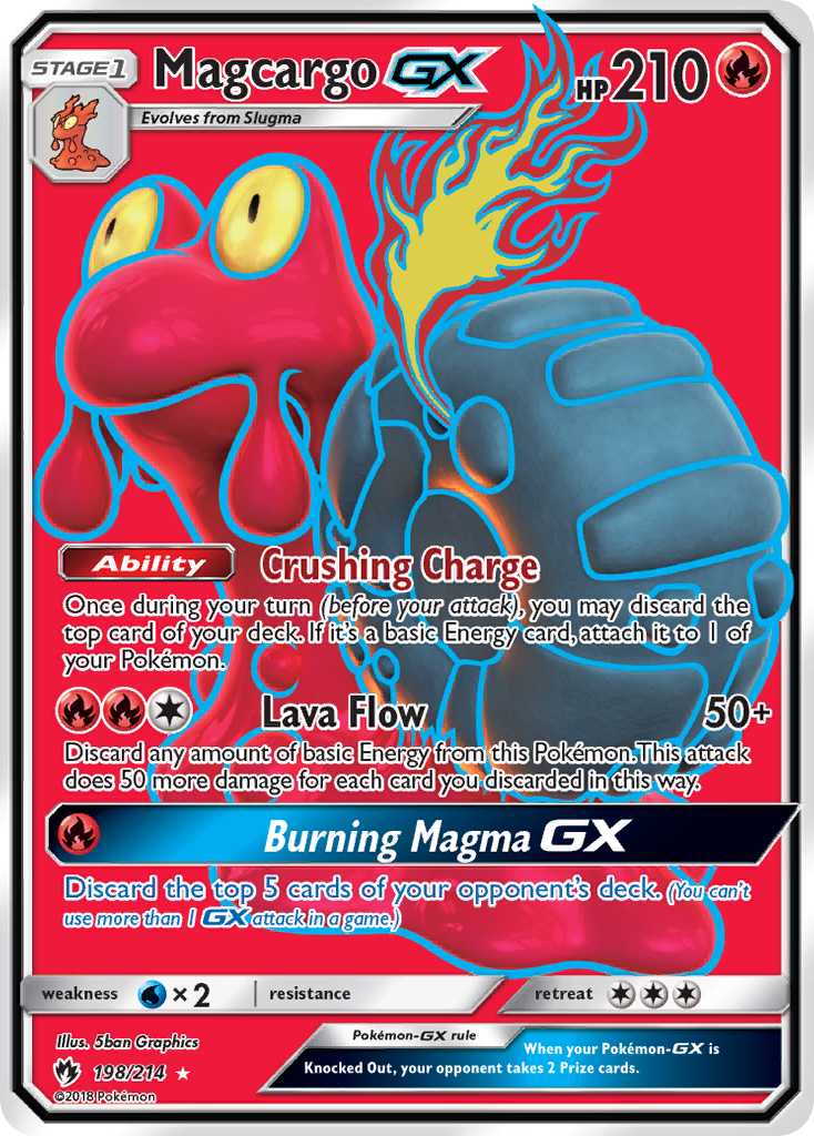Magcargo GX (198/214) [Sun & Moon: Lost Thunder] | Anubis Games and Hobby