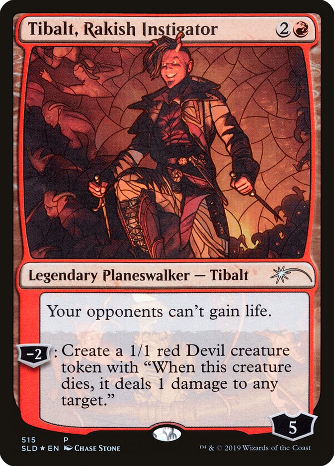 Tibalt, Rakish Instigator (Stained Glass) [Secret Lair Drop Promos] | Anubis Games and Hobby