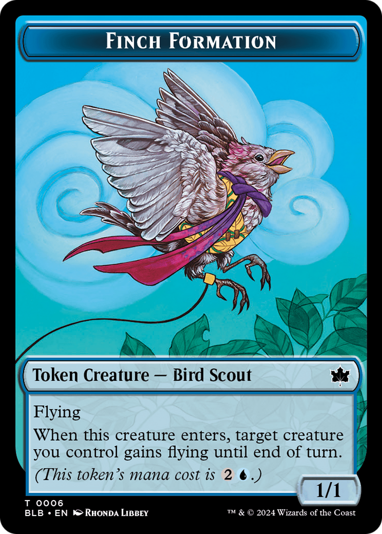 Finch Formation Token [Bloomburrow Tokens] | Anubis Games and Hobby