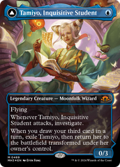 Tamiyo, Inquisitive Student // Tamiyo, Seasoned Scholar (Borderless) (Textured Foil) [Modern Horizons 3] | Anubis Games and Hobby