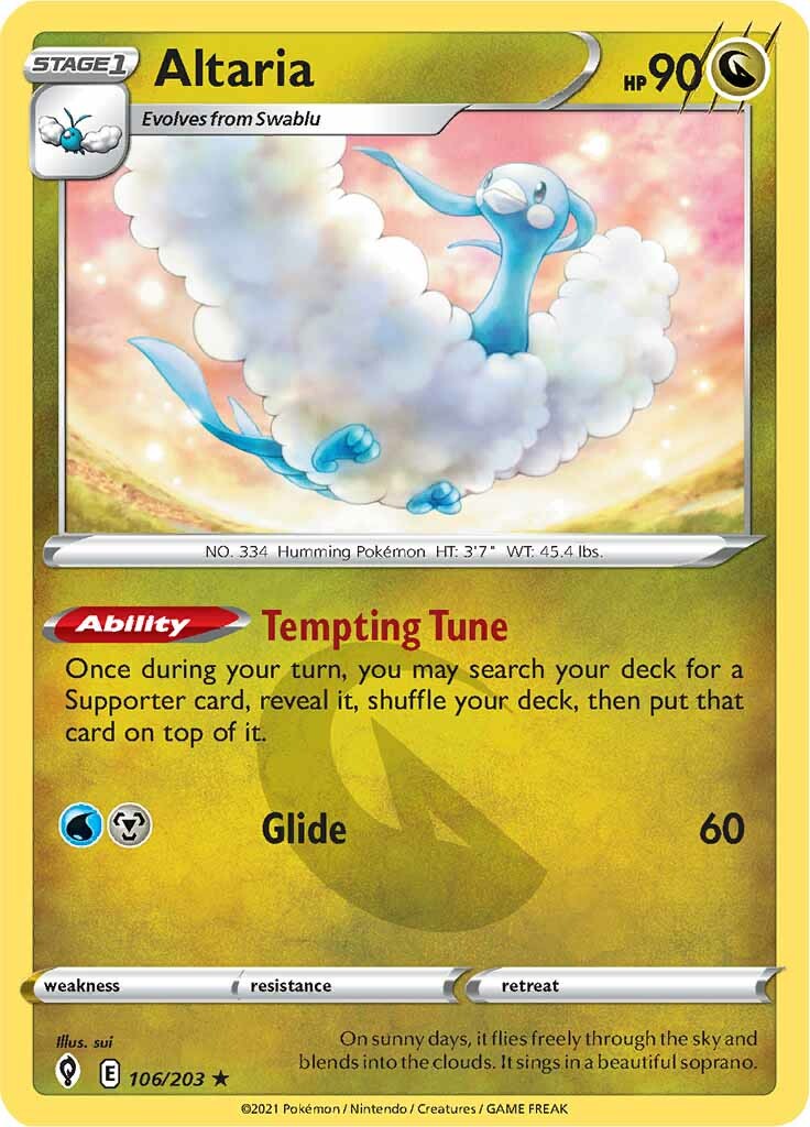 Altaria (106/203) [Sword & Shield: Evolving Skies] | Anubis Games and Hobby