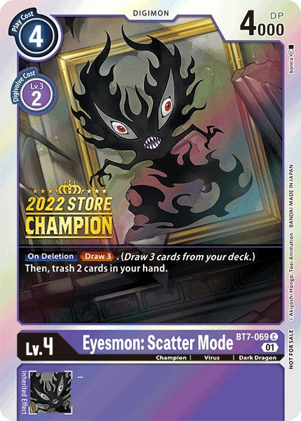 Eyesmon: Scatter Mode [BT7-069] (2022 Store Champion) [Next Adventure Promos] | Anubis Games and Hobby