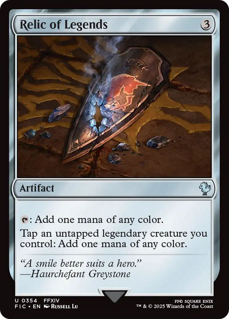 Relic of Legends [FINAL FANTASY Commander] | Anubis Games and Hobby