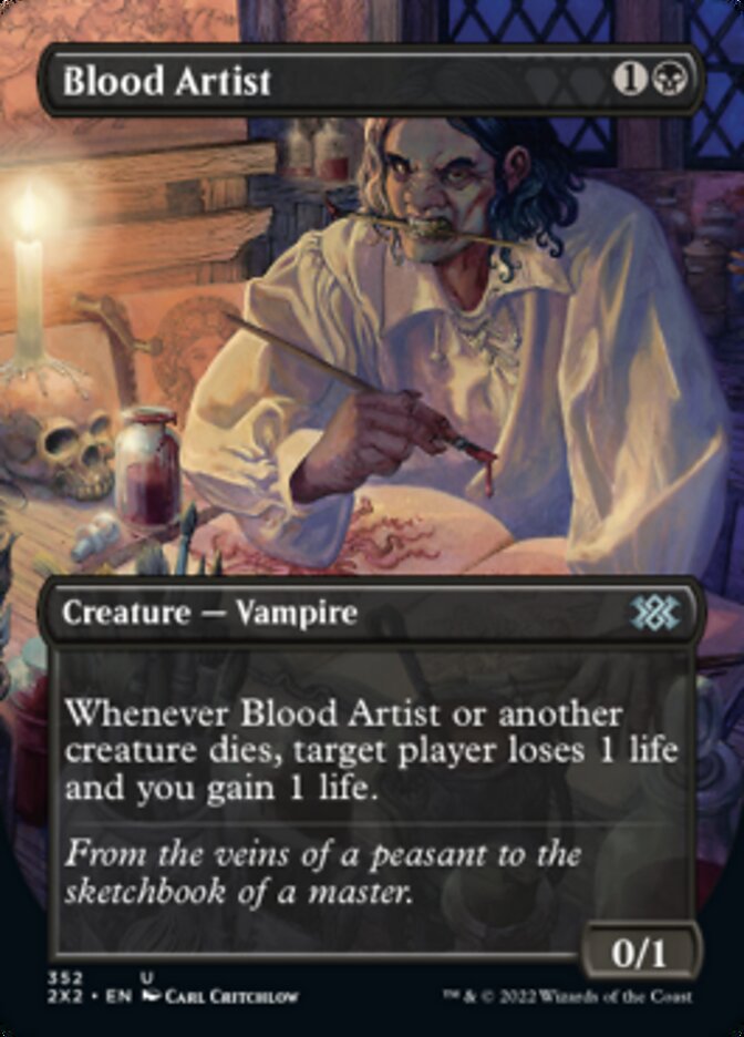 Blood Artist (Borderless Alternate Art) [Double Masters 2022] | Anubis Games and Hobby