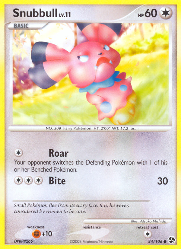 Snubbull (84/106) [Diamond & Pearl: Great Encounters] | Anubis Games and Hobby