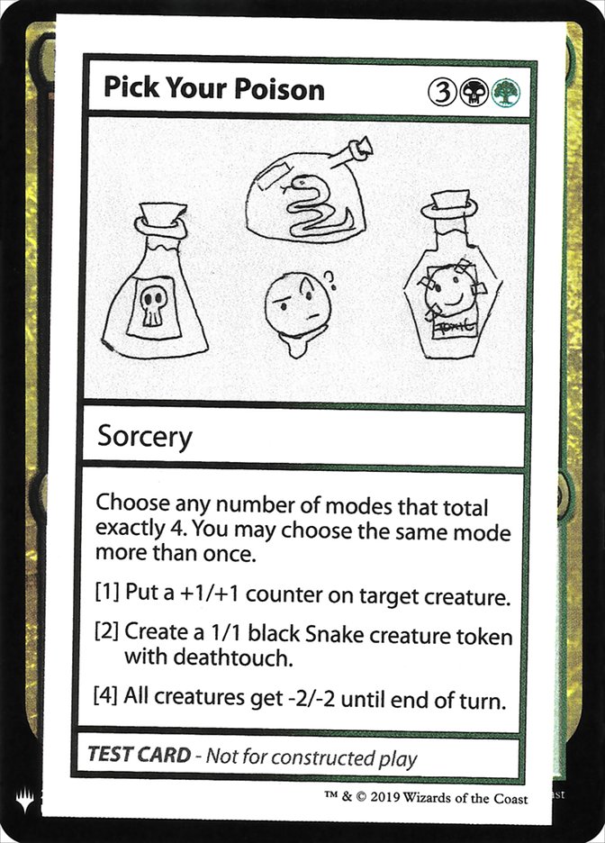 Pick Your Poison [Mystery Booster Playtest Cards] | Anubis Games and Hobby