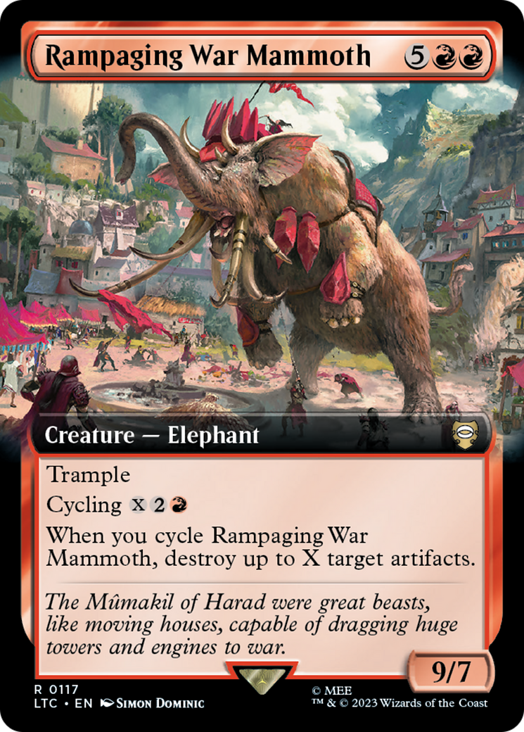 Rampaging War Mammoth (Extended Art) [The Lord of the Rings: Tales of Middle-Earth Commander] | Anubis Games and Hobby