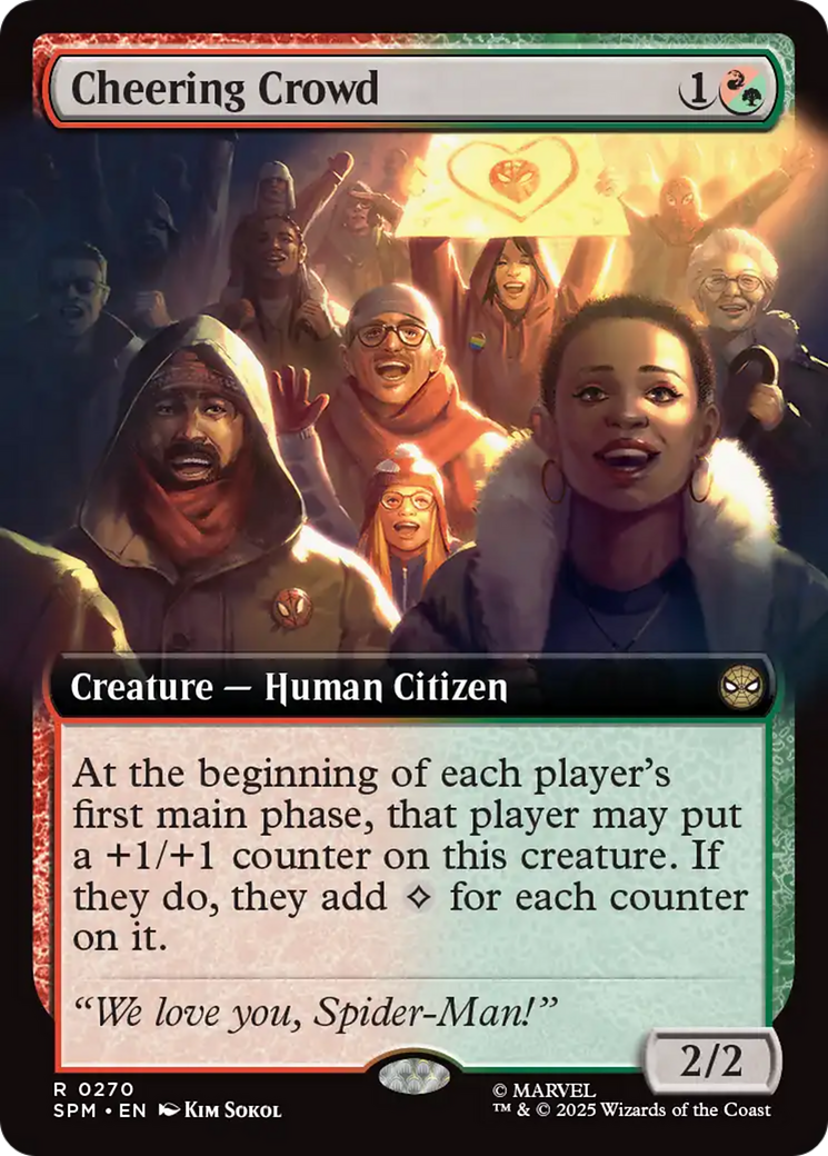 Cheering Crowd (Extended Art) [Marvel's Spider-Man] | Anubis Games and Hobby