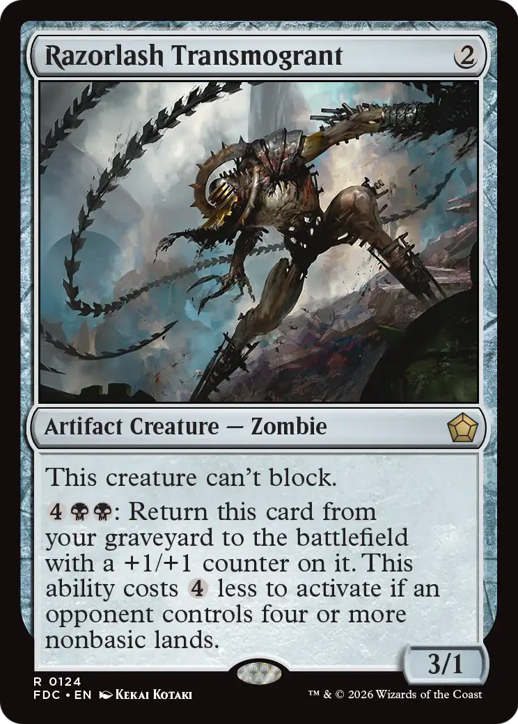 Razorlash Transmogrant [Foundations Commander] | Anubis Games and Hobby