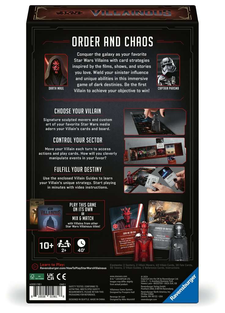 Star Wars Villainous: Revenge at Last | Anubis Games and Hobby