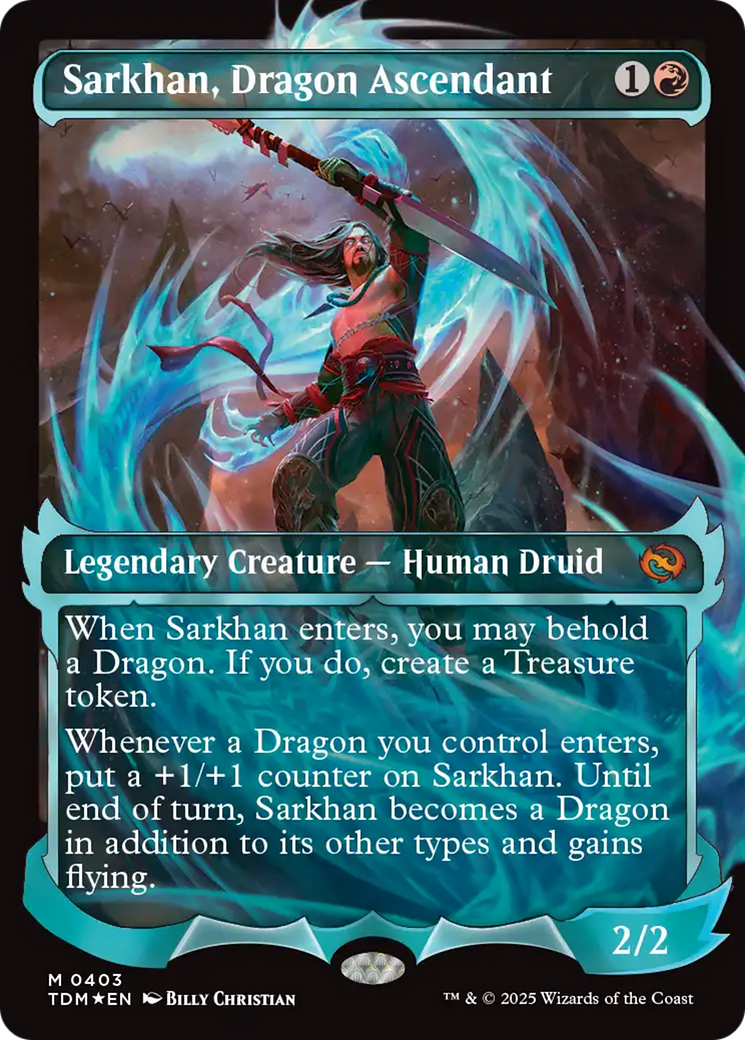 Sarkhan, Dragon Ascendant (0403) (Showcase) [Tarkir: Dragonstorm] | Anubis Games and Hobby