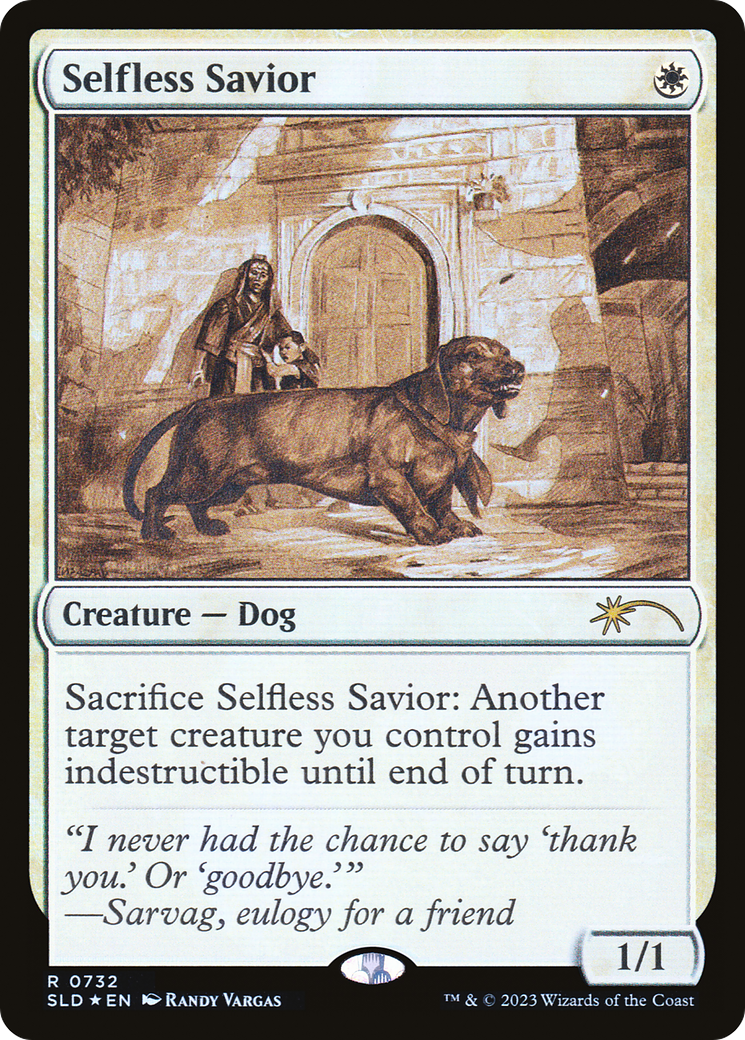 Selfless Savior (Sketch) [Secret Lair Drop Promos] | Anubis Games and Hobby