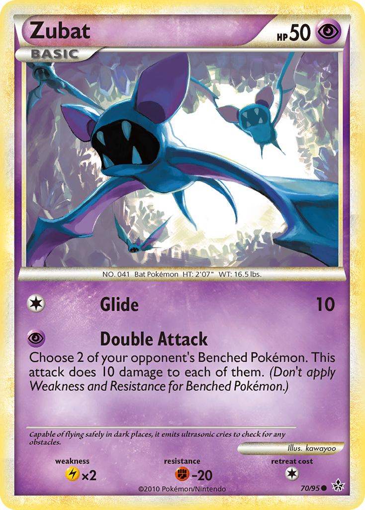 Zubat (70/95) [HeartGold & SoulSilver: Unleashed] | Anubis Games and Hobby