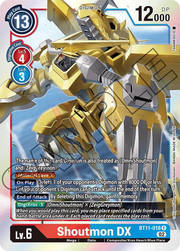 Shoutmon DX [BT11-018] [Dimensional Phase] | Anubis Games and Hobby