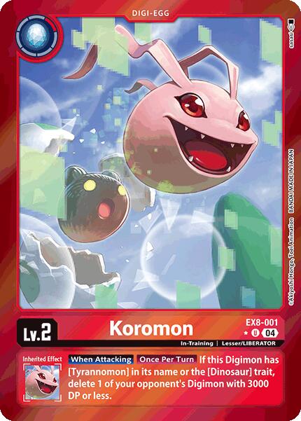 Koromon [EX8-001] (Limited Foil) [Chain of Liberation] | Anubis Games and Hobby