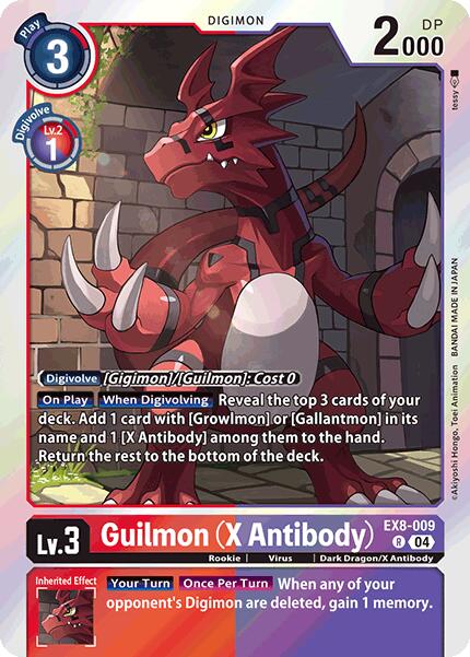 Guilmon (X Antibody) [EX8-009] [Chain of Liberation] | Anubis Games and Hobby