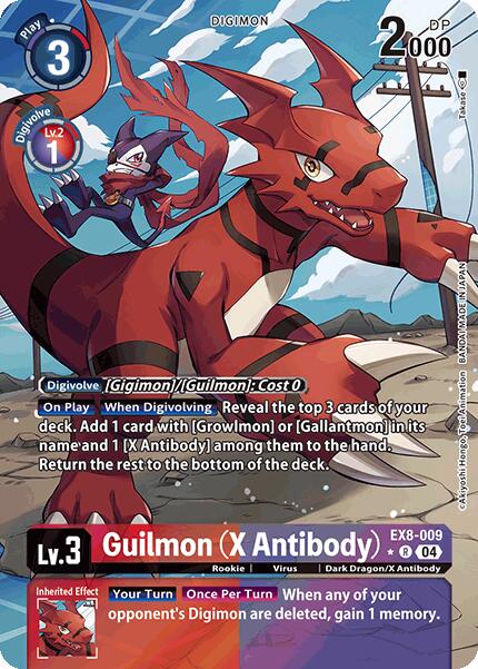 Guilmon (X Antibody) [EX8-009] (Alternate Art) [Chain of Liberation] | Anubis Games and Hobby
