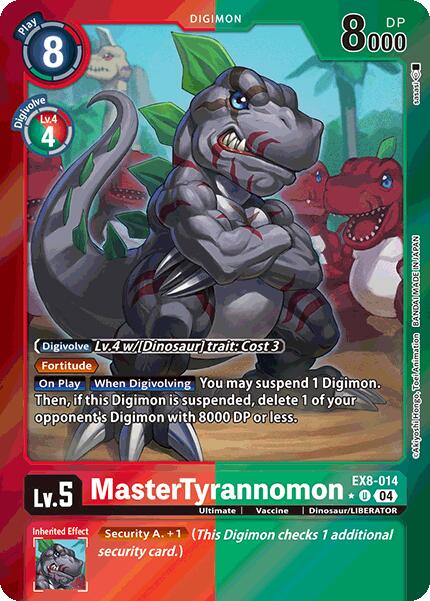 MasterTyrannomon [EX8-014] (Limited Foil) [Chain of Liberation] | Anubis Games and Hobby