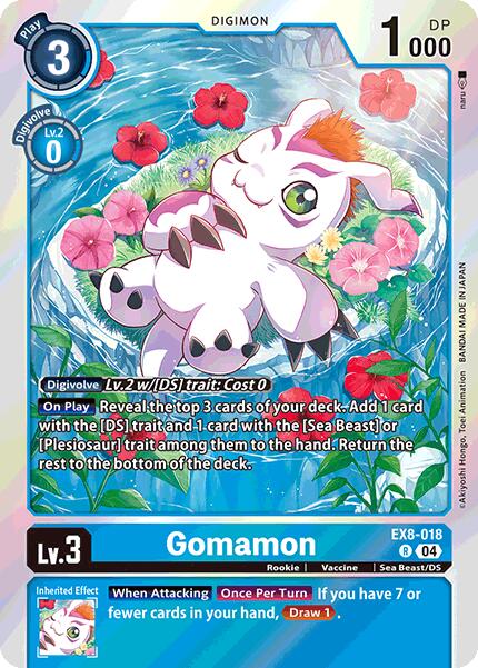 Gomamon [EX8-018] [Chain of Liberation] | Anubis Games and Hobby