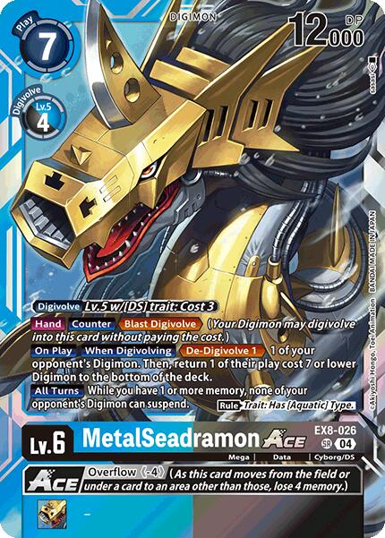 MetalSeadramon ACE [EX8-026] [Chain of Liberation] | Anubis Games and Hobby