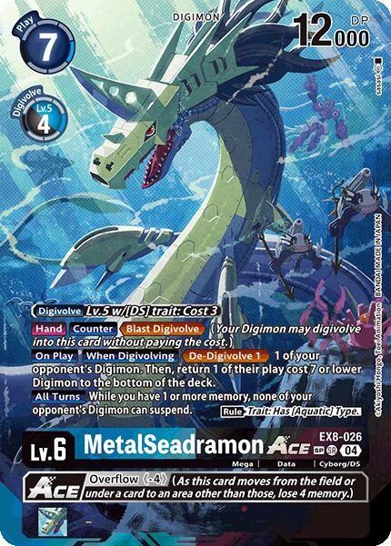 MetalSeadramon ACE [EX8-026] (Textured) [Chain of Liberation] | Anubis Games and Hobby
