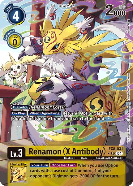Renamon (X Antibody) [EX8-031] (Alternate Art) [Chain of Liberation] | Anubis Games and Hobby