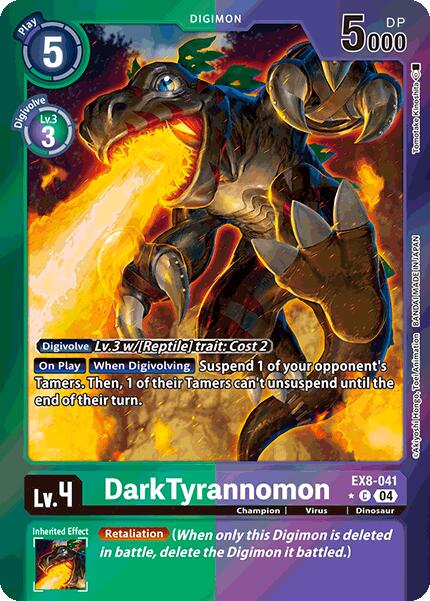 DarkTyrannomon [EX8-041] (Limited Foil) [Chain of Liberation] | Anubis Games and Hobby