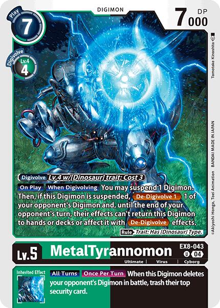 MetalTyrannomon [EX8-043] [Chain of Liberation] | Anubis Games and Hobby