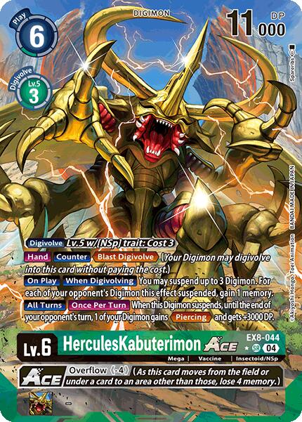 HerculesKabuterimon ACE [EX8-044] (Alternate Art) [Chain of Liberation] | Anubis Games and Hobby
