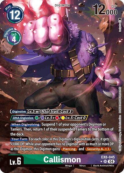 Callismon [EX8-045] (Alternate Art) [Chain of Liberation] | Anubis Games and Hobby