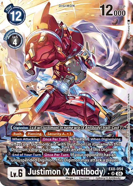 Justimon (X Antibody) [EX8-054] (Alternate Art) [Chain of Liberation] | Anubis Games and Hobby
