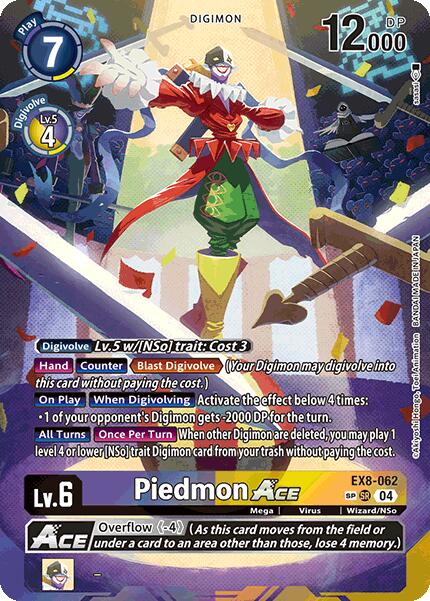 Piedmon ACE [EX8-062] (Textured) [Chain of Liberation] | Anubis Games and Hobby