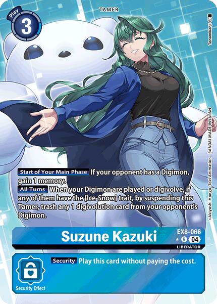 Suzune Kazuki [EX8-066] (Alternate Art) [Chain of Liberation] | Anubis Games and Hobby