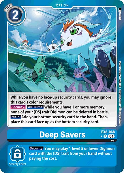 Deep Savers [EX8-068] (Limited Foil) [Chain of Liberation] | Anubis Games and Hobby