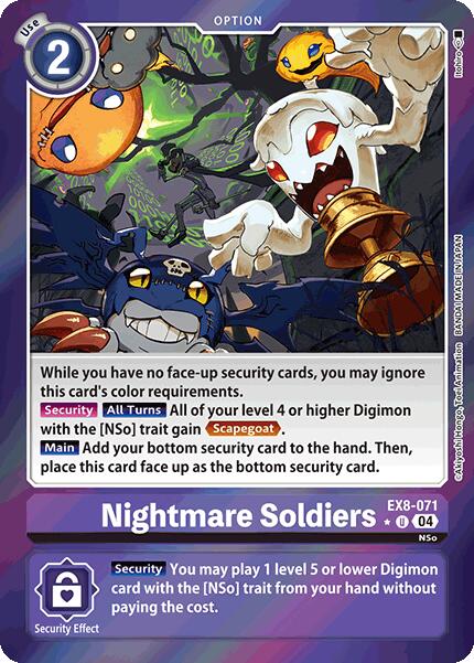 Nightmare Soldiers [EX8-071] (Limited Foil) [Chain of Liberation] | Anubis Games and Hobby