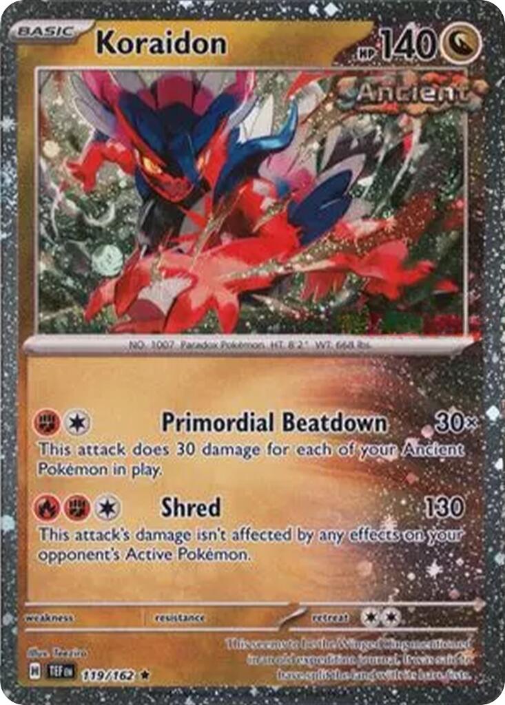 Koraidon (119/162) (Cosmos Holo) [Miscellaneous Cards] | Anubis Games and Hobby
