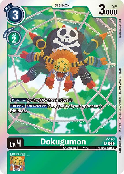 Dokugumon [P-163] (-Chain of Liberation- Upgrade Pack [Digimon LIBERATOR] | Anubis Games and Hobby