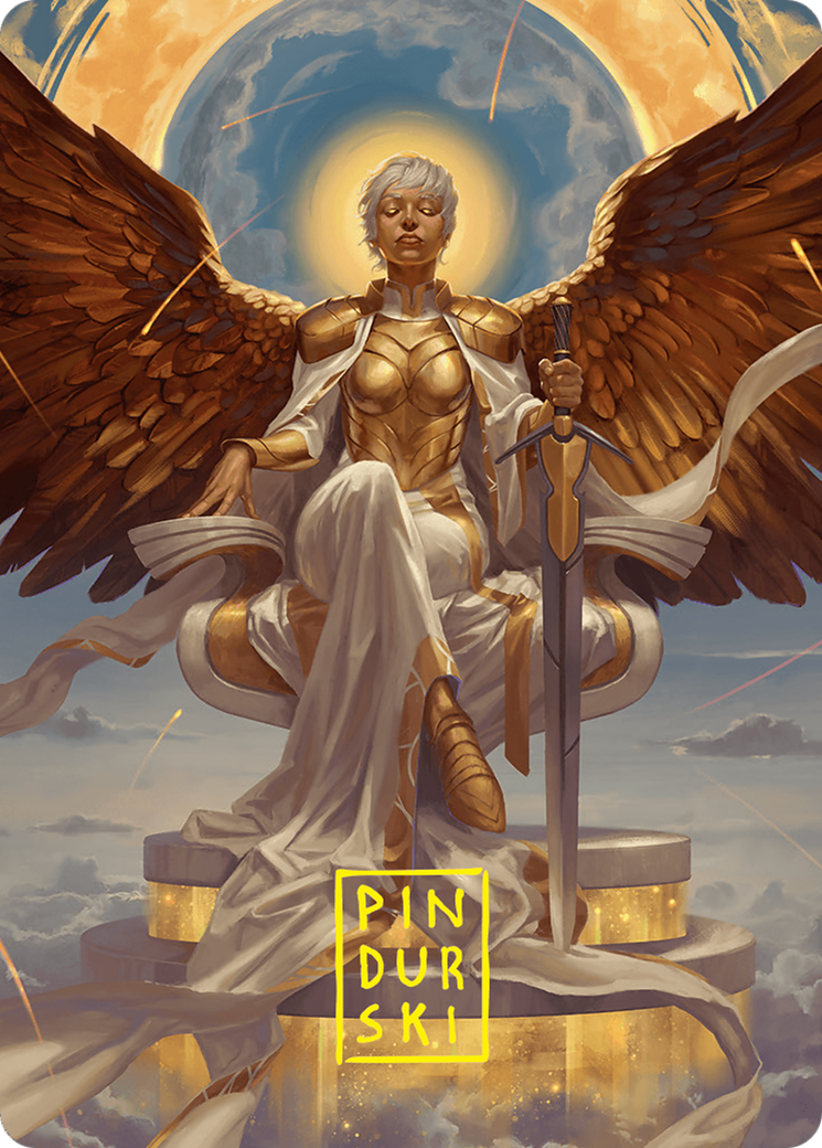 Herald of Eternal Dawn Art Card (27/54) (Gold-Stamped Signature) [Foundations Art Series] | Anubis Games and Hobby