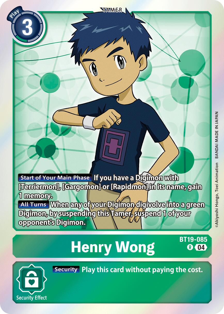 Henry Wong [BT19-085] [Release Special Booster Ver.2.5] | Anubis Games and Hobby