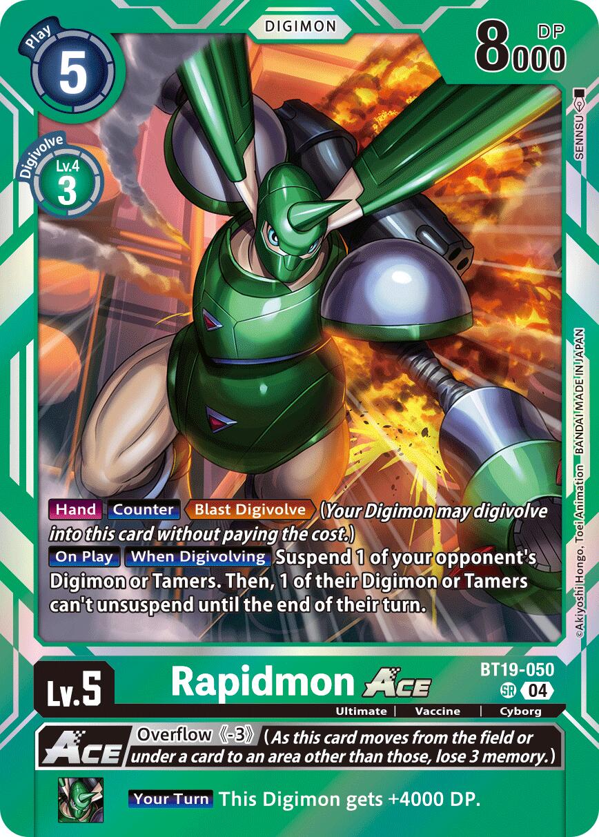 Rapidmon ACE [BT19-050] [Release Special Booster Ver.2.5] | Anubis Games and Hobby