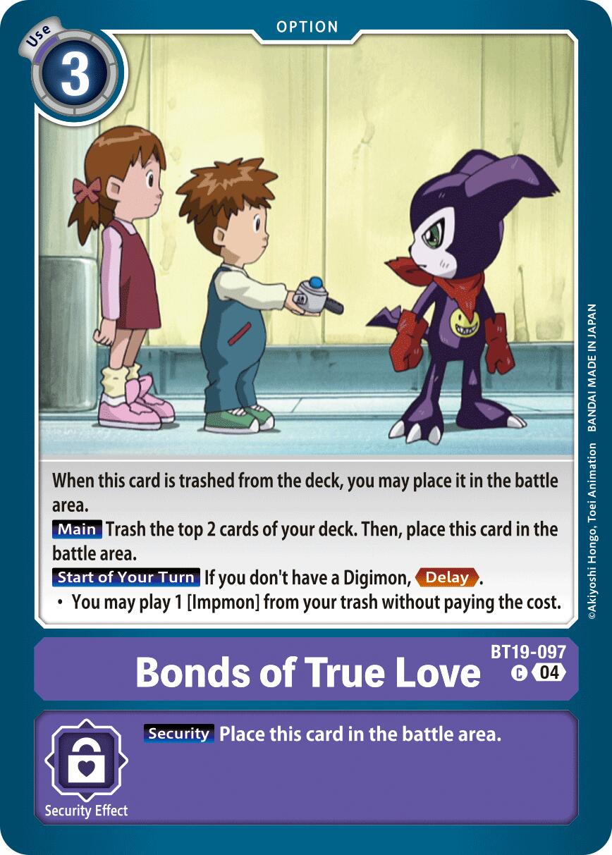 Bonds of True Love [BT19-097] [Release Special Booster Ver.2.5] | Anubis Games and Hobby