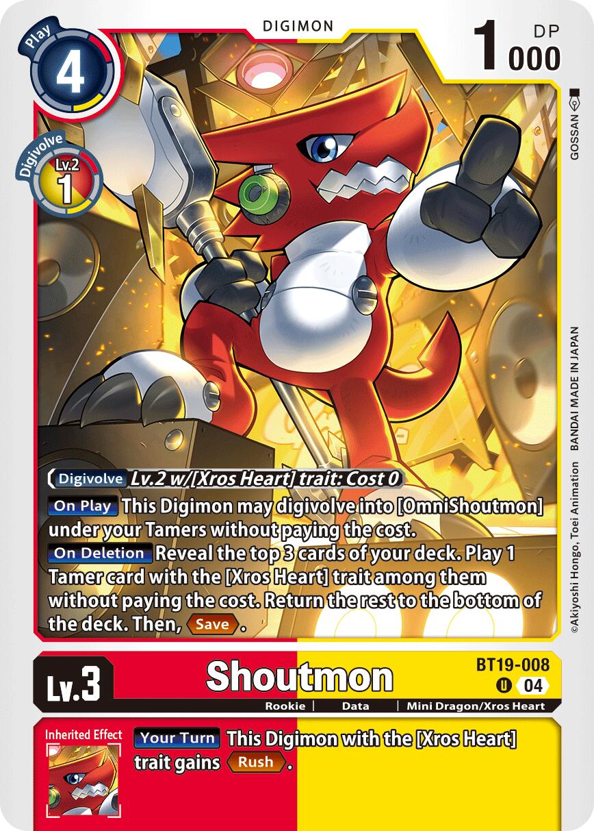 Shoutmon [BT19-008] [Release Special Booster Ver.2.5] | Anubis Games and Hobby
