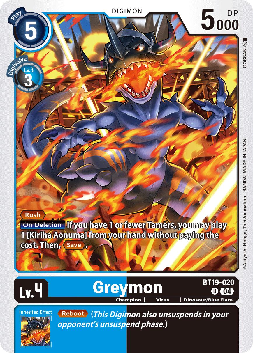 Greymon [BT19-020] [Release Special Booster Ver.2.5] | Anubis Games and Hobby